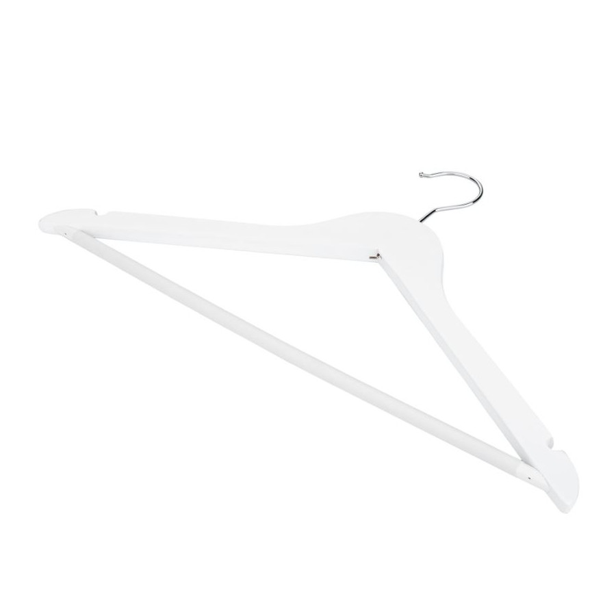 Komplet wieszaków drewnianych 3 szt białe