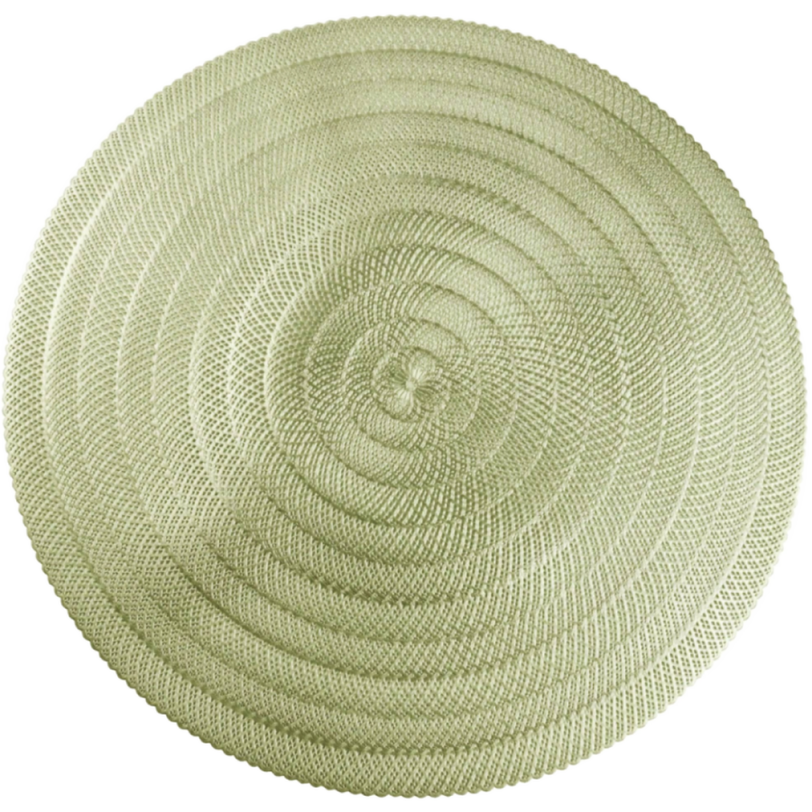 Mata stołowa okrągła ażurowa srebrna/złota 38cm