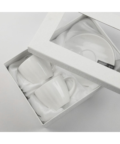 Komplet 2 filiżanek ze spodkami RIGINA 100ml