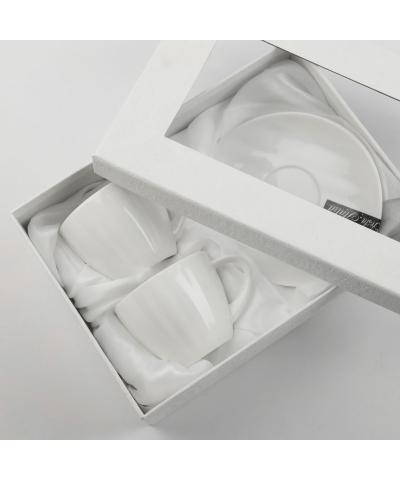 Komplet 2 filiżanek ze spodkami RIGINA 100ml-FESTA ITALIA