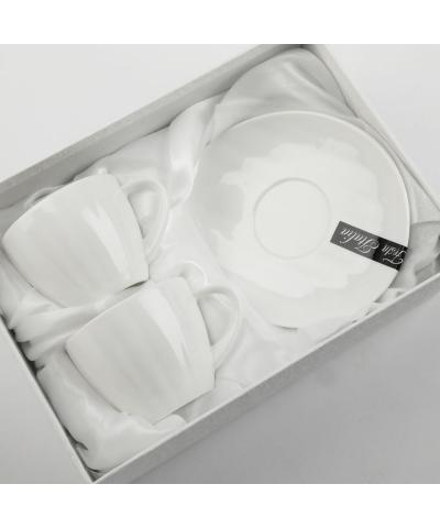 Komplet 2 filiżanek ze spodkami RIGINA 100ml-FESTA ITALIA