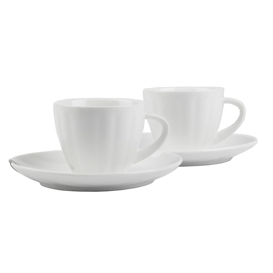 Komplet 2 filiżanek ze spodkami RIGINA 100ml