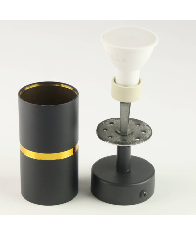 Kinkiet ścienny lampa sufitowa pojedyncza GU10+żarówka 30W