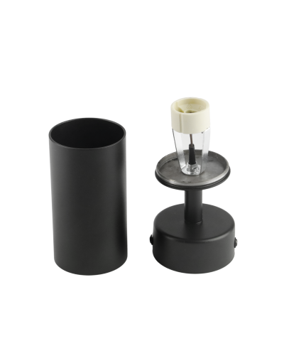 Kinkiet ścienny lampa sufitowa pojedyncza czarna