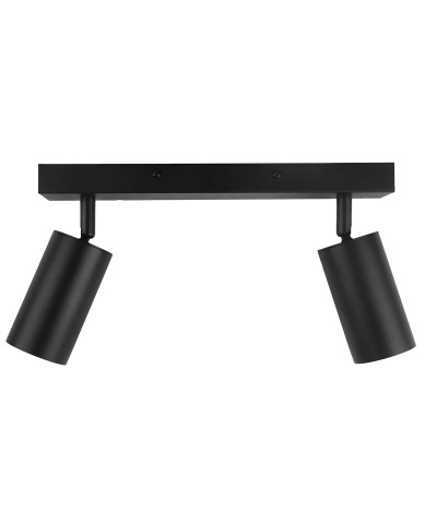 Lampa sufitowa podwójna czarna VIKING