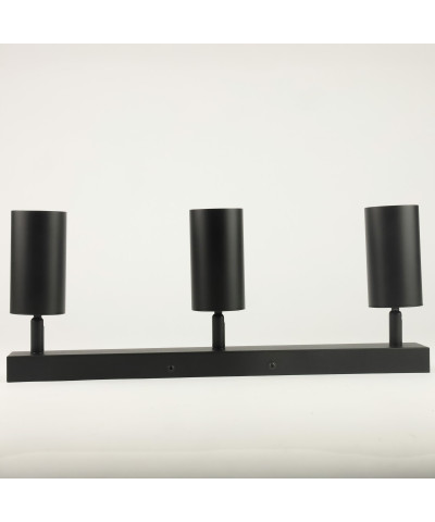 Lampa sufitowa potrójna czarna VIKING