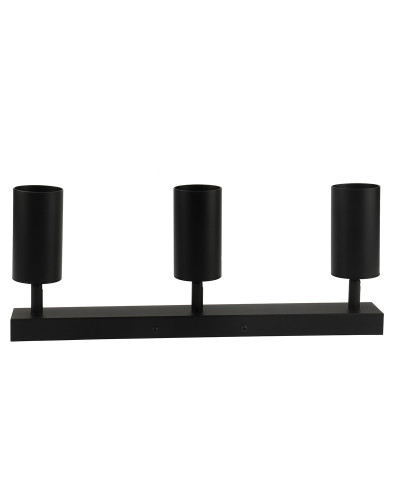 Lampa sufitowa potrójna czarna VIKING