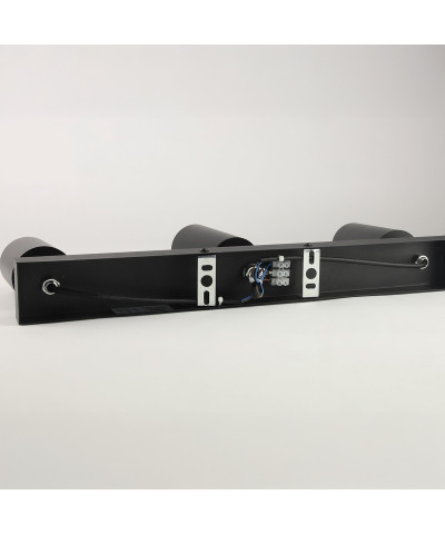 Lampa sufitowa potrójna czarna VIKING