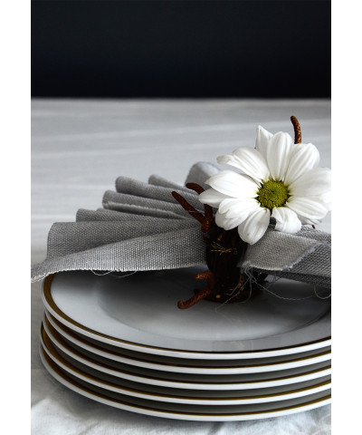 Serwis obiadowy ĆMIELÓW Astra Złota wstęga 6/25