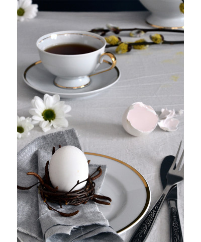 Serwis obiadowy ĆMIELÓW Astra Złota wstęga 6/25