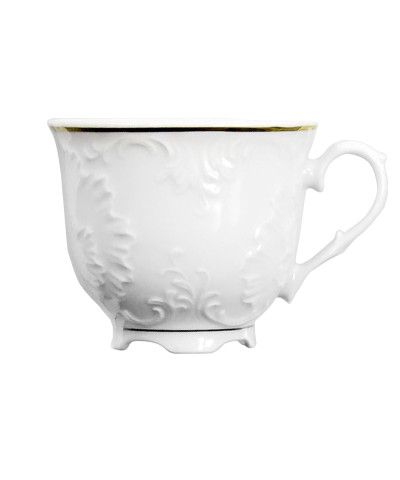 Serwis kawowy Ćmielów Rococo złota linia  6/18