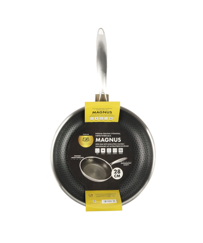 Patelnia stalowa z powłoką nieprzywierającą MAGNUS 28cm