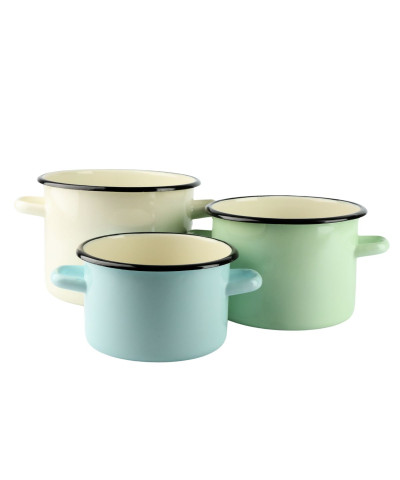 Garnek emaliowany Seledynowy 5,5l