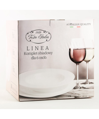 Komplet obiadowy LINEA 18-elementowy