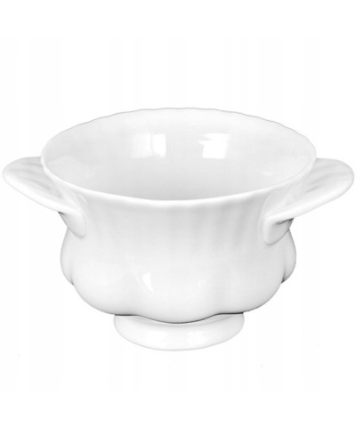 Bulionówka porcelanowa CHODZIEŻ Iwona biała 300 ml