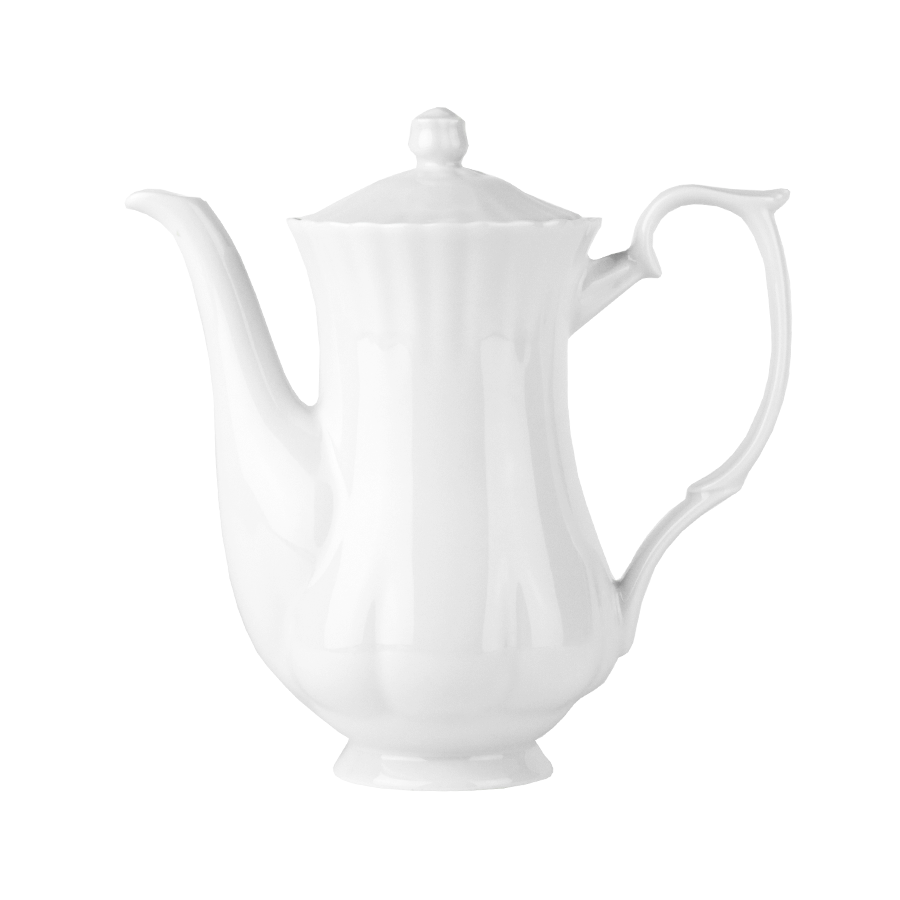 Imbryk porcelanowy CHODZIEŻ Iwona biała 1100ml