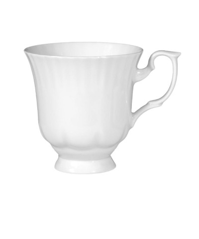 Komplet filiżanek ze spodkami 6/12 Chodzież Iwona biała 240 ml