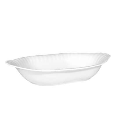 Półmisek porcelanowy do ryby Chodzież Iwona biała 33 cm