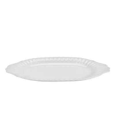 Półmisek owalny CHODZIEŻ Iwona biała 33 cm 