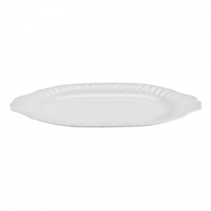 Półmisek owalny CHODZIEŻ Iwona biała 33 cm 