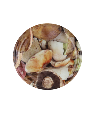 Wieczko do słoika grzybki mix fi66 4 zaczepy  - 2