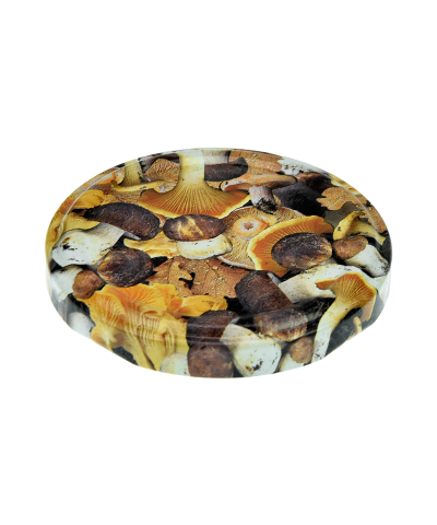 Wieczko do słoika grzybki mix fi66 4 zaczepy  - 3