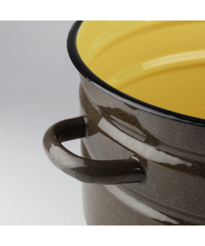 Garnek powidlak emaliowany z pokrywą wkładem do wecków 16L