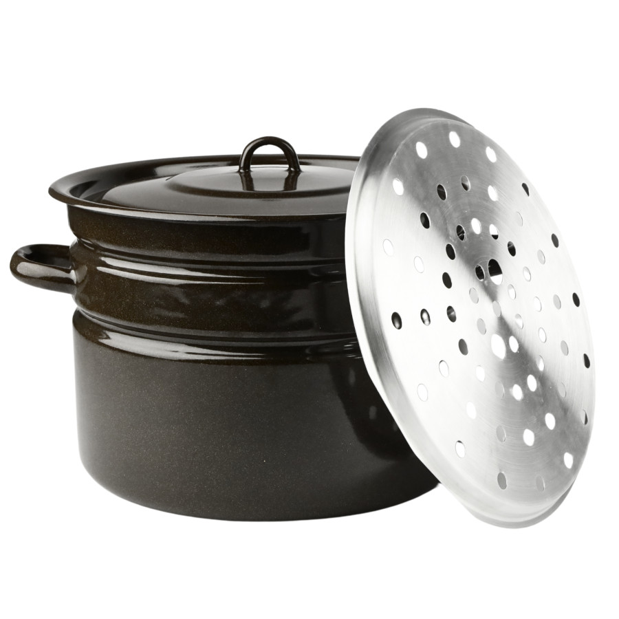 Garnek powidlak emaliowany z pokrywą wkładem do wecków 16L