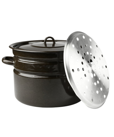 Garnek powidlak emaliowany z pokrywą wkładem do wecków 16L