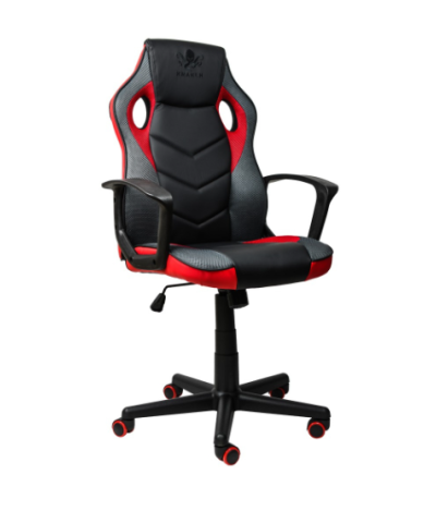 Fotel gamingowy gracza krzesło obrotowe Delta Series czarno czerwony