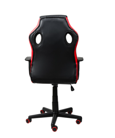 Fotel gamingowy gracza krzesło obrotowe Delta Series czarno czerwony