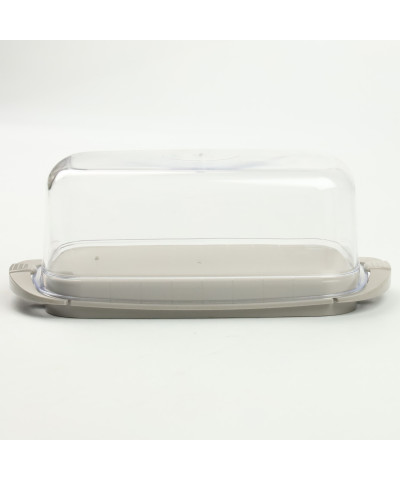 Maselnica z pokrywą kloszem 19 x 12,5 cm beżowa