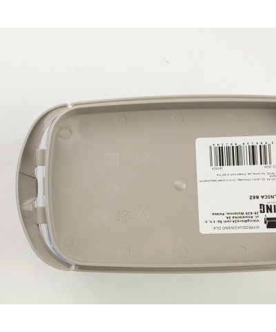 Maselnica z pokrywą kloszem 19 x 12,5 cm beżowa