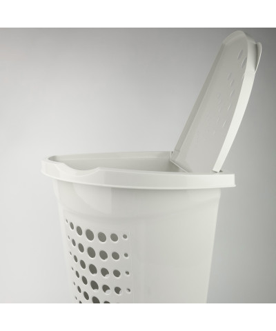 Kosz na pranie VIKING narożny 45l ecru