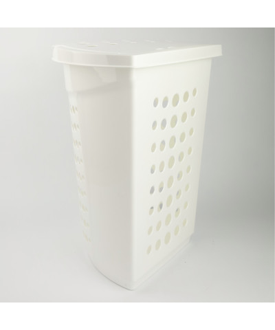 Kosz na pranie VIKING narożny 45l biały