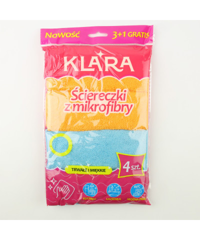 Zestaw 4 szt ściereczek uniwersalnych Klara