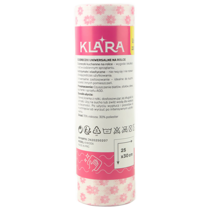 Ścierki uniwersalne na rolce KLARA