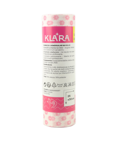 Ścierki uniwersalne na rolce KLARA