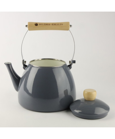 Czajnik emaliowany LUCJAN 2l Szary