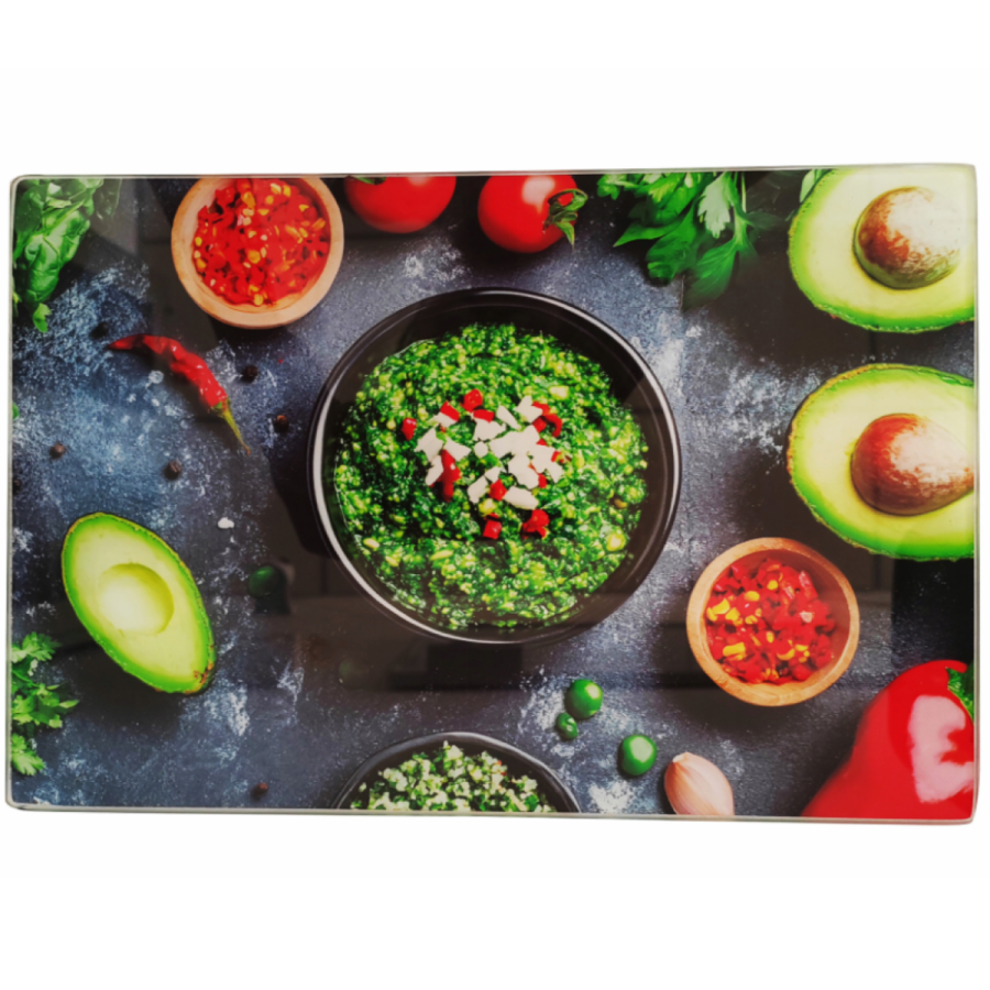 Deska szklana  30x40 cm warzywa