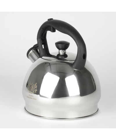 Czajnik ze stali nierdzewnej ARLETTE czarna rączka 1,8l