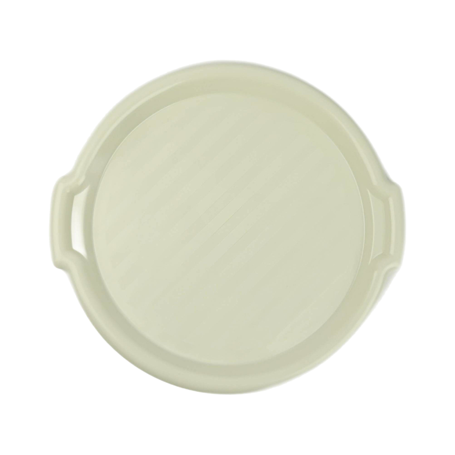 Taca plastikowa okrągła  40 cm ecru