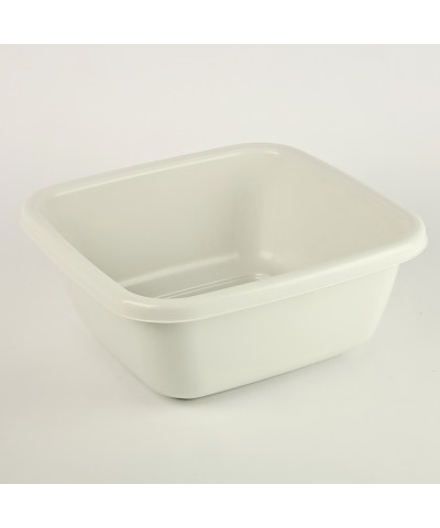 Miska plastikowa ecru kwadratowa 6l viking