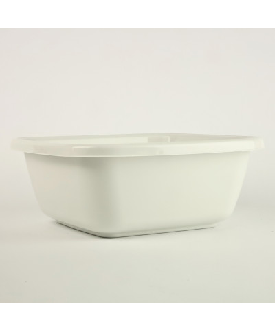 Miska plastikowa ecru kwadratowa 6l viking