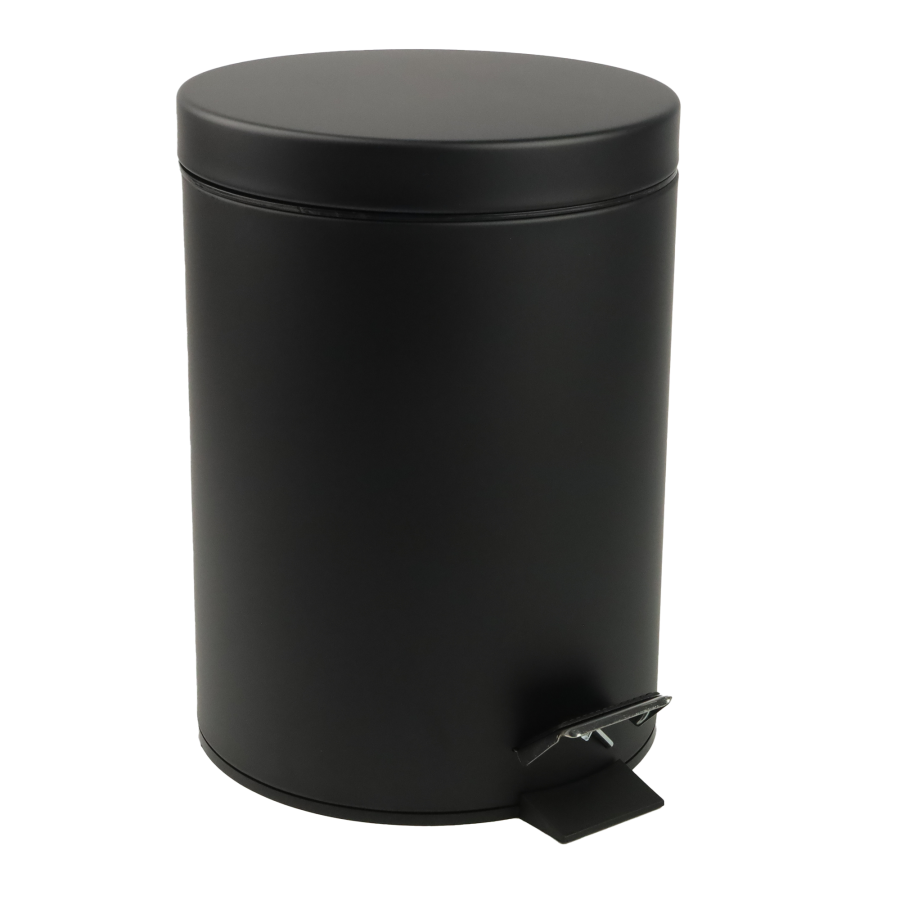 Kosz na śmieci z pedałem czarny matowy  10l