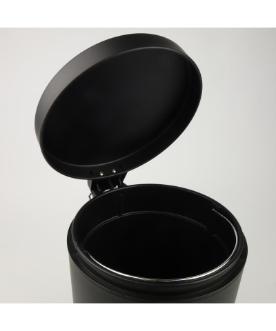 Kosz na śmieci z pedałem czarny matowy  10l