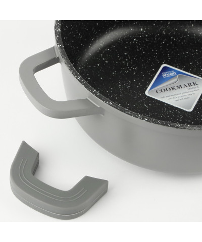 Garnek aluminiowy GRANT z pokrywą okrągły 2,3l