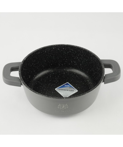 Garnek aluminiowy GRANT z pokrywą okrągły 2,3l