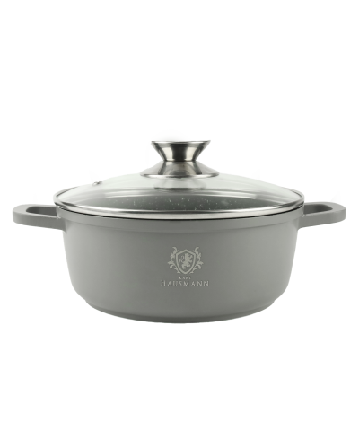 Garnek aluminiowy GRANT z pokrywą okrągły 2,3l