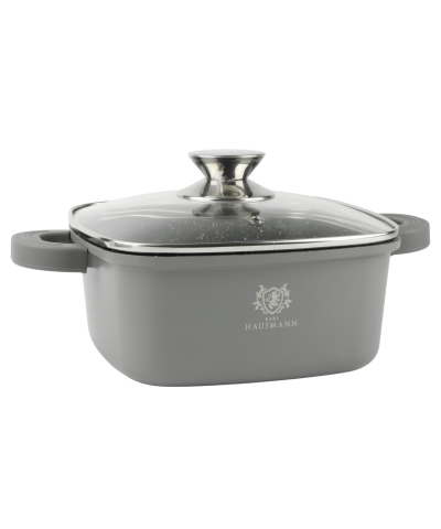 Garnek aluminiowy GRANT z pokrywą kwadratowy 2,3l